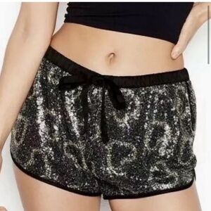 Victoria Secret Sequins Hearts Shorts